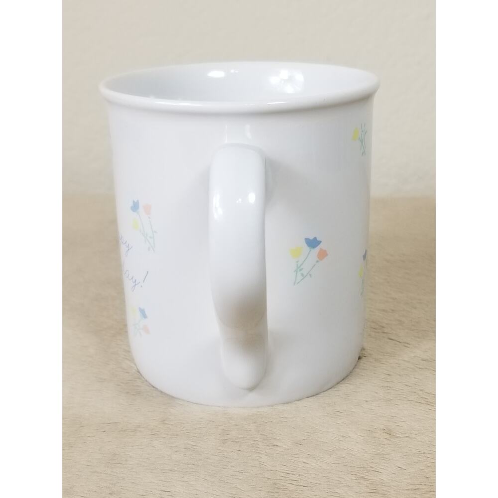 Hallmark Coffee Mug Happy Today 10oz Teacup 1985 Mug Mates 3 1/2" Taiwan Vintage - Picture 4 of 13